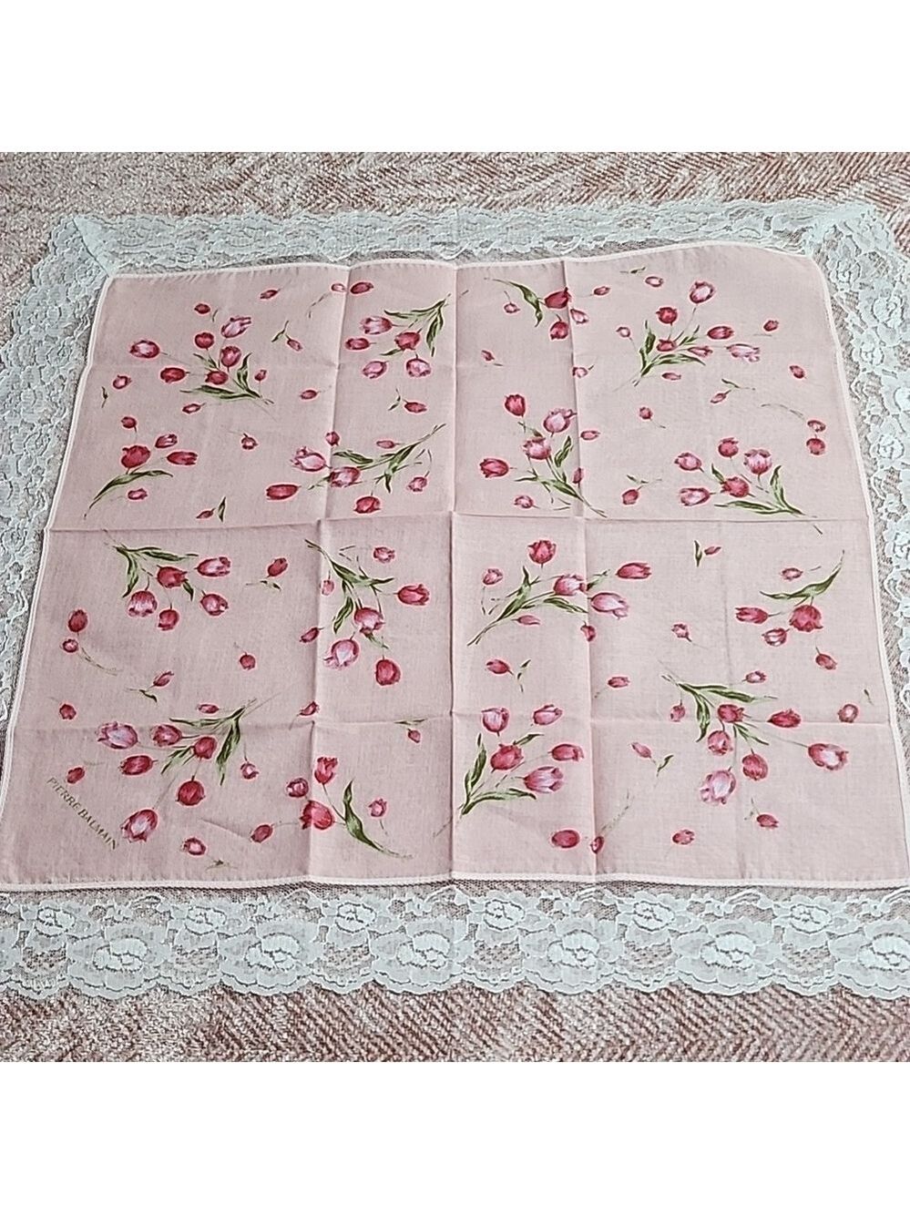 ❤️ PIERRE BALMAIN Handkerchief Cotton Brandnew